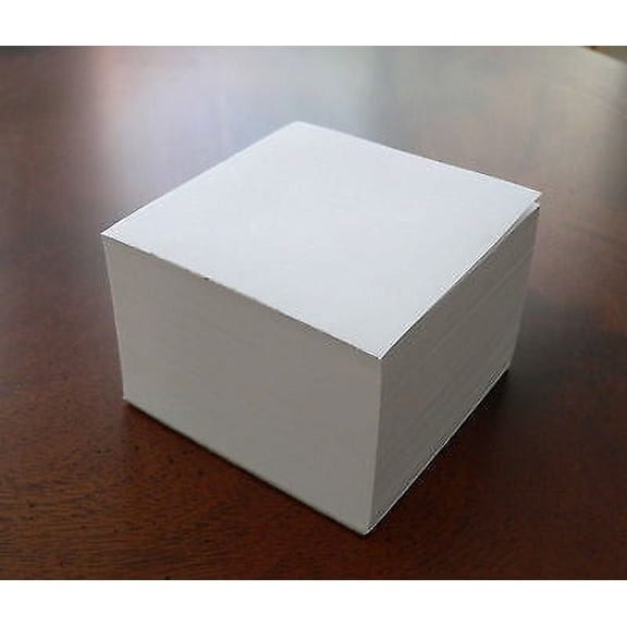 Blank Note Paper Cubes - *Total of 25 *- 3 1/2" x 3 1/2" Glued 1 side