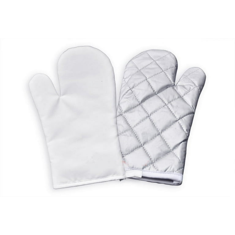 Blank Oven Mitts Sublimation Set 2 Pieces ( both are right-handed glove ) Heat  Thermal Transfer Polyester Logo Image printing 
