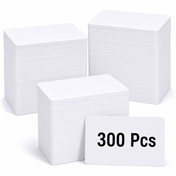 Blank PVC ID Cards 300 Count Standard Credit Card Size