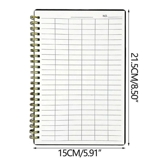 Blank Page Notebook Roll Up Notebook with Blank Grid Pattern Notebook, 60 Pages, Available In Both Horizontal And Vertical Versions