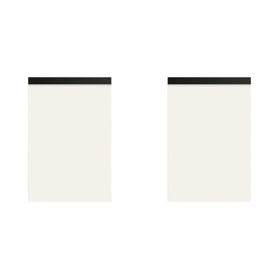 Blank Paper Pad 8.8 x 5.8, 2 Pack, Blank Ruled, Blank Paper Pad, Blueprint Blank Pad, Easy Tears Off, Blank Pad Notebook, White Graft Paper, 80 Sheets/Pad,Thickened Tearable Notepad & Memo Pad,White