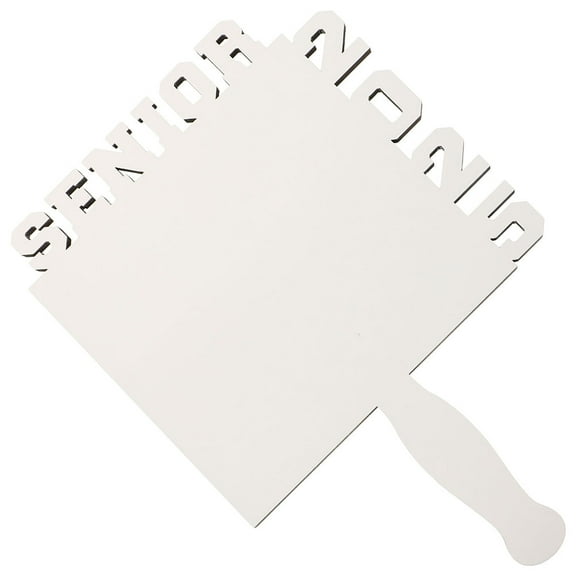 RENACLIPY White Graduation Fan Frame for Sublimation Crafting, Design for Daily Use and Making