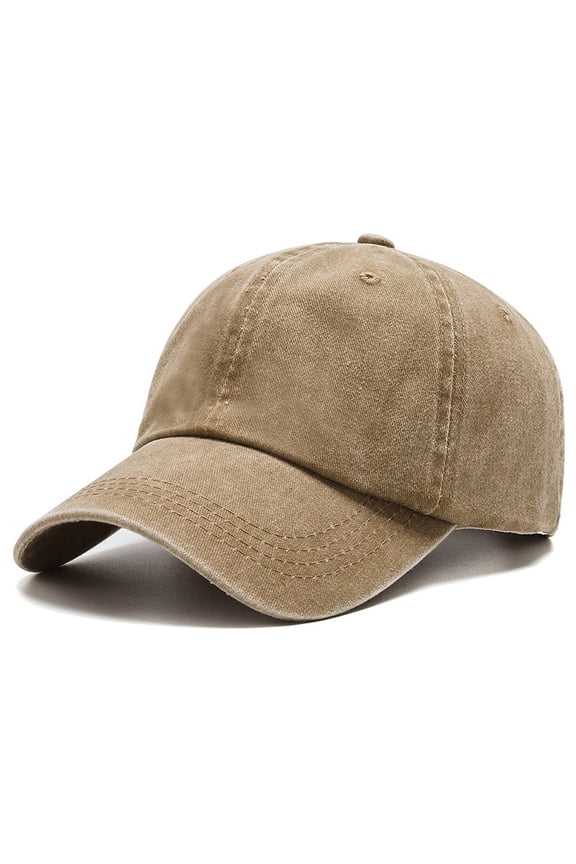 Blank Plain Washed Canvas Baseball Cap Outdoor Sun Protection Adjustable Athletic Visor Dad Hat