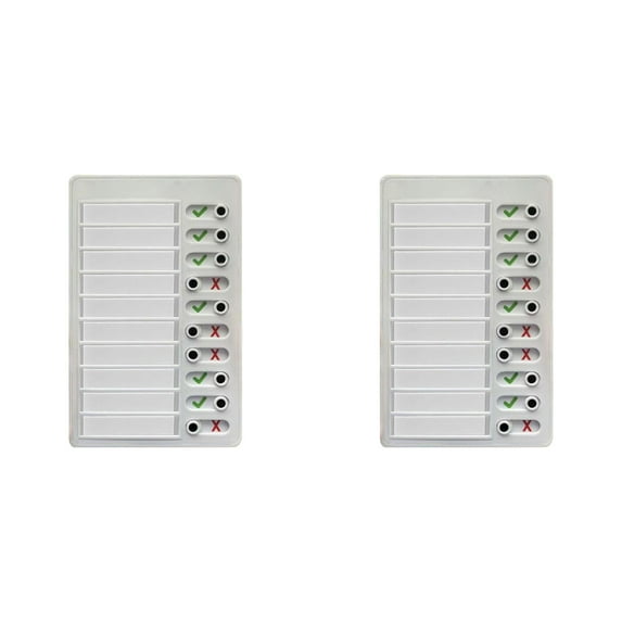 Blank Planning Checklist List To Do List Memo Board Detachable Message Board Checklist Reusable Chore List Slider Personal Calendar Planner 2PCS