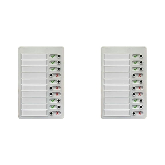 Blank Planning Checklist List To Do List Memo Board Detachable Message Board Checklist Reusable Chore List Slider Personal Calendar Planner 2PCS