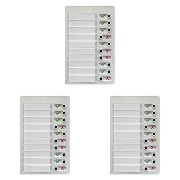 Blank Planning Checklist List To Do List Memo Board Detachable Message Board Plastic Checklist Reusable Chore List Slider Personal Calendar Planner