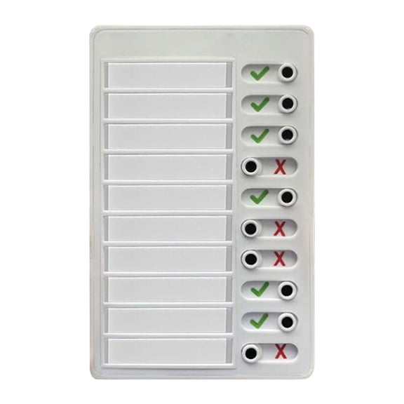 Blank Planning Checklist List To Do List Memo Board Detachable Message Board Plastic Checklist Reusable Chore List Slider Personal Calendar Planner