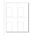 thumbnail image 1 of Blank Post Card w Business Card, 4-UP on Die-Cut 8.5"x 11" Wht Cover- 250 Sheets, 1 of 1