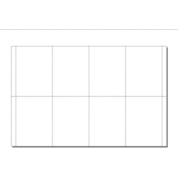 Blank Post Cards (4" x 5.5"), 8-UP, Perfed on 11" x 17" White Cover - 250 Sheets