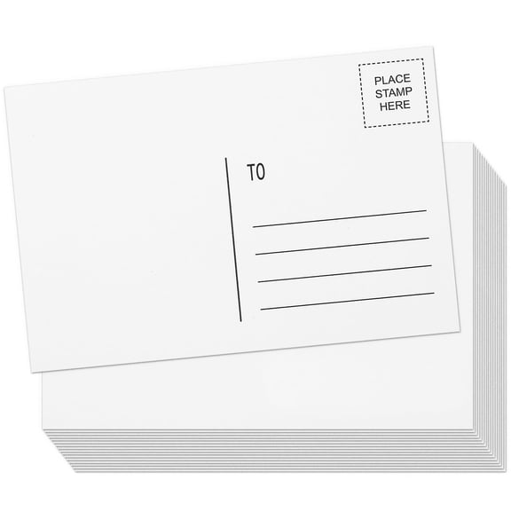Blank Postcards for Mailing 4x6, Goefun 300 GSM Printable Postcards White Blank Post Cards Bulk for Thank You Notes, DIY Greetings, Invitations, and Art Projects, 96 Pack