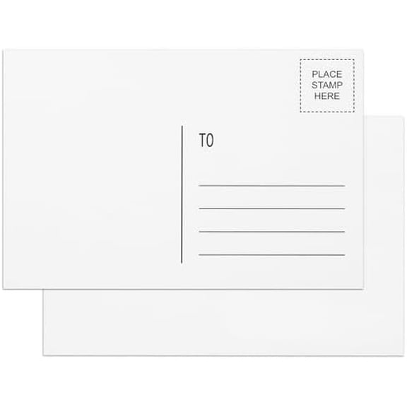 Blank Postcards for Mailing 4x6, Koldwater 300 GSM Printable Postcards 48 Sheets of White Blank Post Cards Bulk for Thank You Notes, DIY Greetings, Invitations, and Art Projects