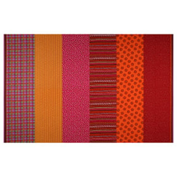 Blank Quilting Daisy Talk Channel Stripe Red Cotton Fabric By Yd