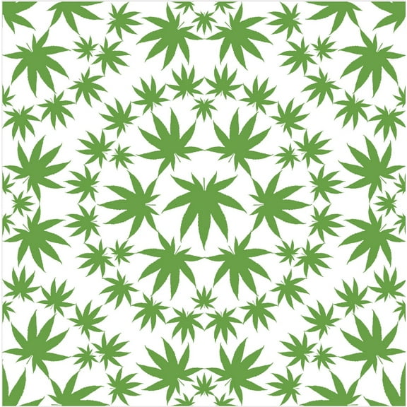 Blank Quilting Herban Sprawl Too Small Leaves White Cotton Fabric By The Yard