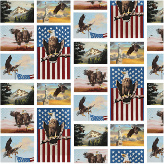 Blank Quilting National Emblem Patchwork Fabric By The Yard