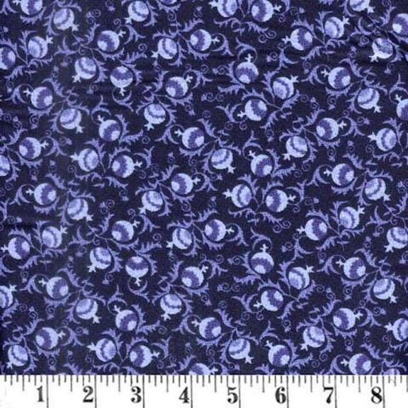 Blank Quilting Once In A Blue Mood 9736-77 Floral Cotton Fabric By Yard