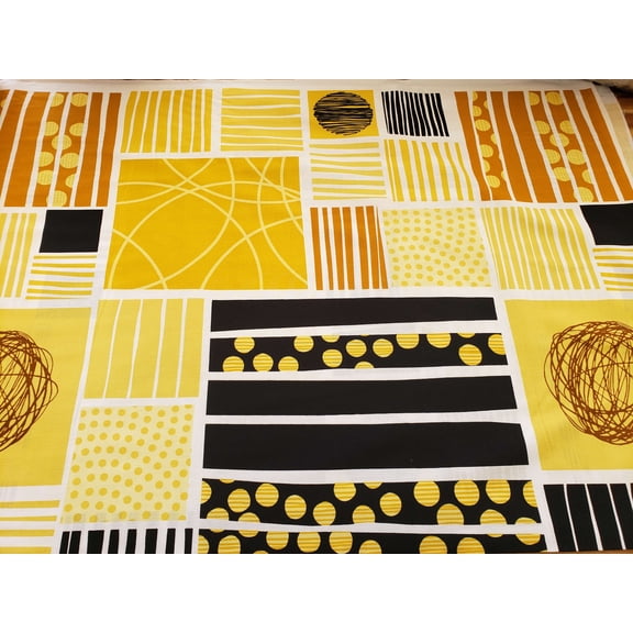 Blank Quilting Sp-Twist Circle Square Stripes shapes 100% Cotton Fabric sold by the yard