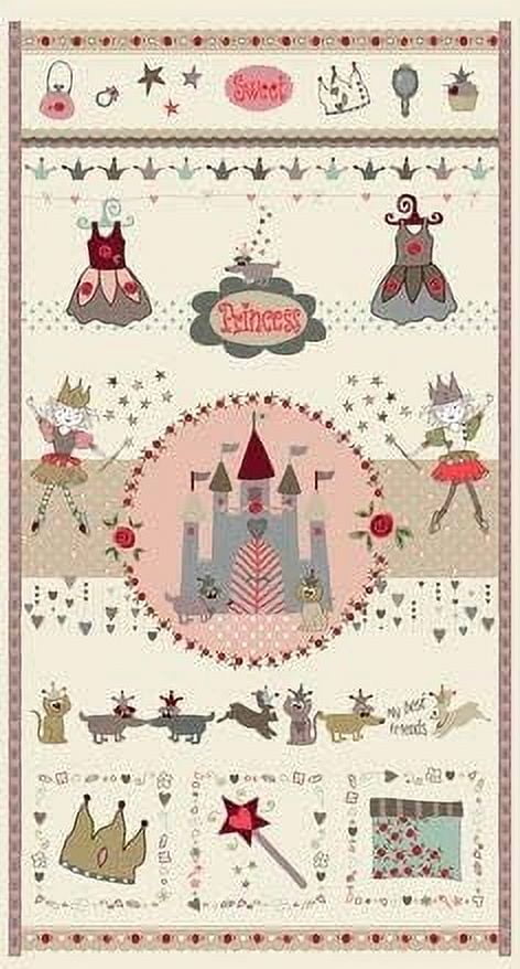 Blank Quilting Sweet Princess Dress and Castle 23.5x43in. panel 100% ...