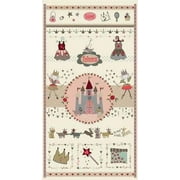 Blank Quilting Sweet Princess Dress and Castle 23.5x43in. panel 100% Cotton Fabric sold by the panel