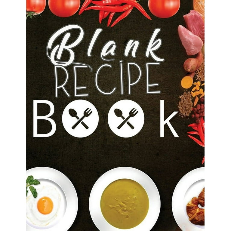 Recipe Book 100 Recipes. Keepsake Gift Hardcover Blank Recipe Book