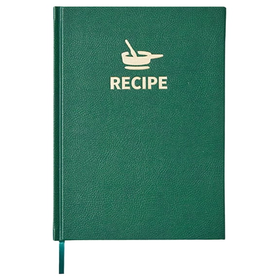 Blank Recipe Book to Write In, Hardcover Blank Cookbook for Family Recipes, Waterproof Cooking Journal with Measurement Conversions, 8.82x7.05 Inch 186 Pages, Dark Green 1 Pack, YDYB