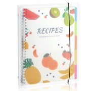 Blank Recipe Book to Write in Your Own Recipes, 8.4" x 10.8" Removable Recipe Binder with Waterproof Cover, Dividers & Sticker, Family Recipe Notebook Journal Hold 160 Recipes (White)