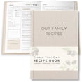 thumbnail image 1 of Blank Recipe Book To Write In Your Own Recipes - Family Cook Book Journal Notebook With Recipe Templates To Create A Personalized Cookbook - Table of Contents, Conversions & Thick Empty Pages - Beige, 1 of 10