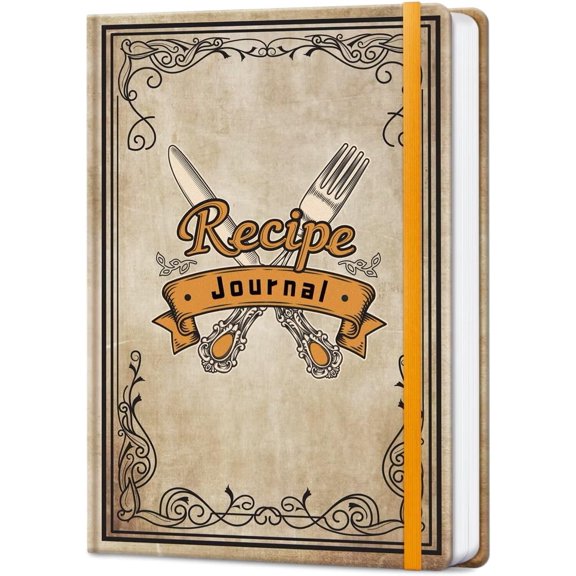 Blank Recipe Book to Write in Your Own Recipes, A5 Blank Recipe Book, Hardcover Recipe Notebook, personalized Recipe Journal Hold 105 Recipes()