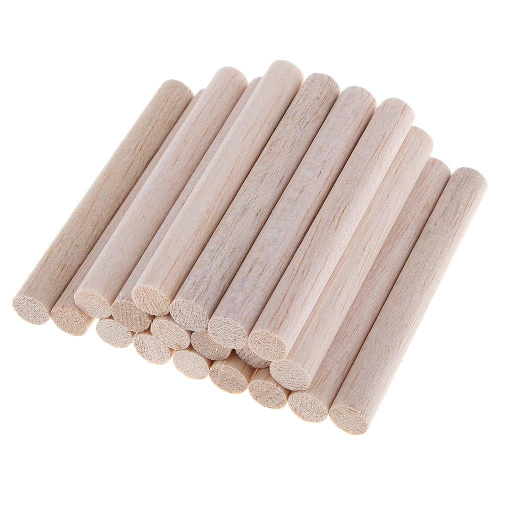 Blank Round Balsa Rods Blocks For DIY Model Making Woodcraft Hobbies ...