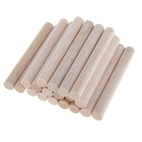 Blank Round Balsa Rods Blocks For DIY Model Making Woodcraft Hobbies Handmade Toys Accessories 50/80/110/150mm 20 Pieces 80mm