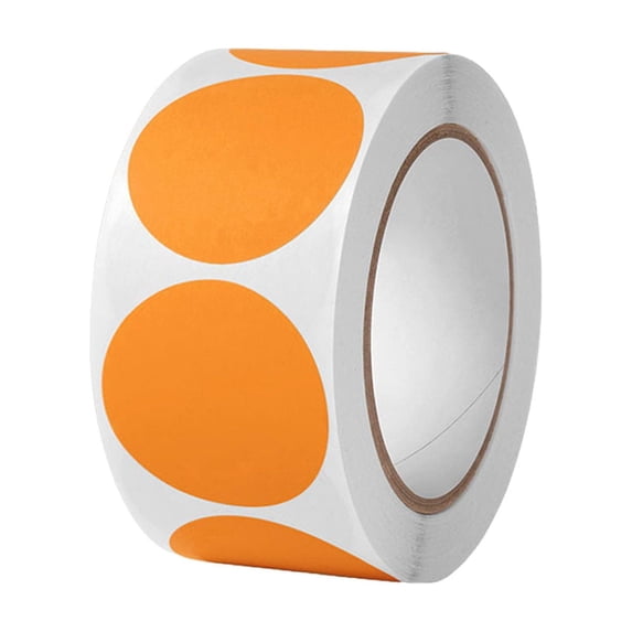Blank Round Dot Label Stickers Roll, Waterproof Self-Adhesive Circle ...