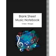 thumbnail image 1 of Blank Sheet Music Notebook: 100 Large Pages - 12 Stave (Paperback), 1 of 1