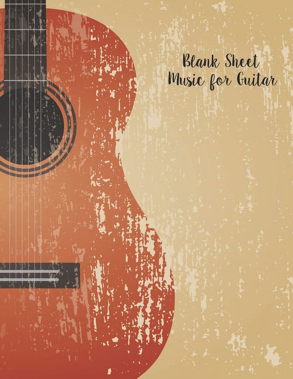 Blank Sheet Music for Guitar 6 String Guitar Chord and Tablature Staff Manuscript Music Paper