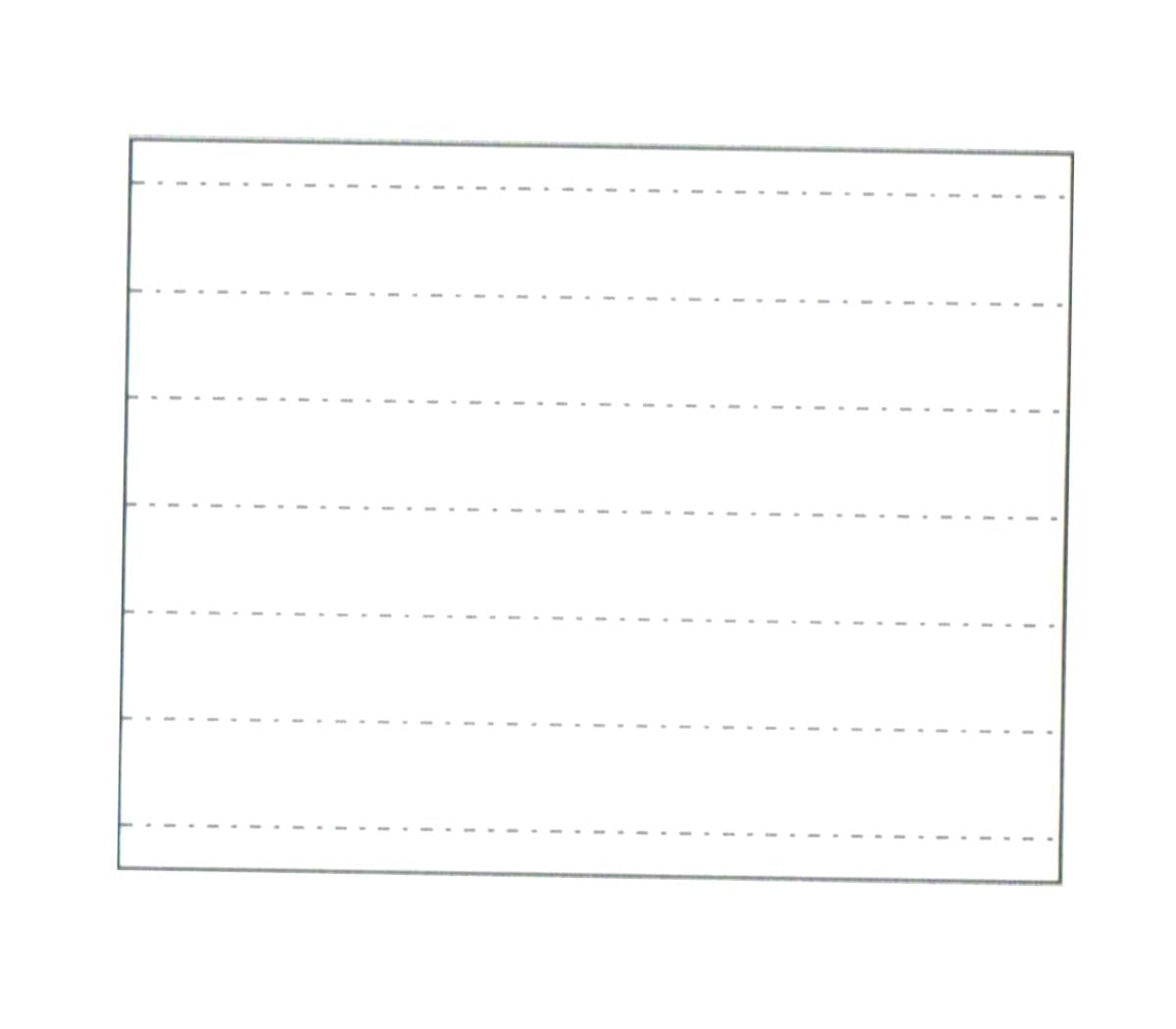 Blank Shelf Tag (No-Tear), 1.25"x 11", 6-UP on 8.5"x 11" Wh 10-Mil Paper-25 Shts