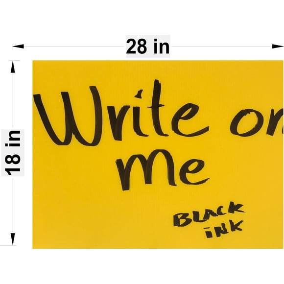 Blank Signs 100 Yellow Sign 18"x24" x 4 mm Corrugated Plastic blank sign, bundle of 100 pieces ship the same day