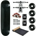 thumbnail image 1 of Blank Skateboard Complete 8.0" Black with Silver Trucks and Black Wheels, 1 of 5