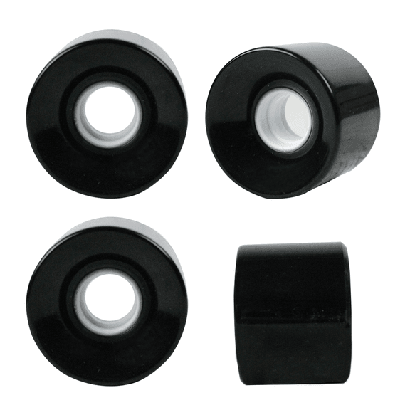 Blank Skateboard Wheels 59mm 82A Hi-Rebound Soft Cruiser Black