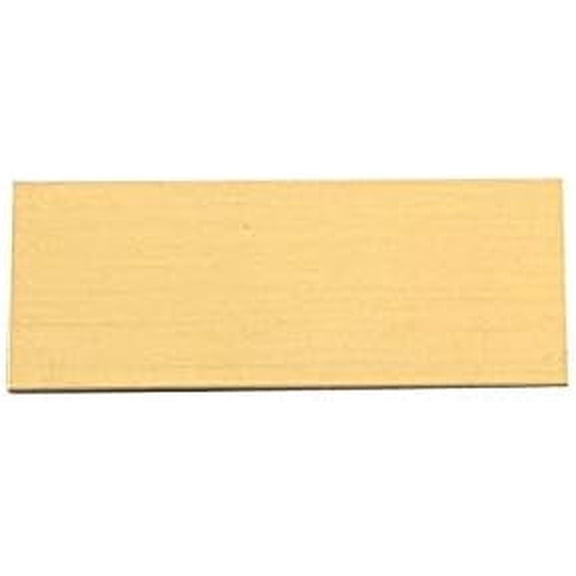 Blank Small Brass Engraving Plate 1" x 2.5" (12 PK)