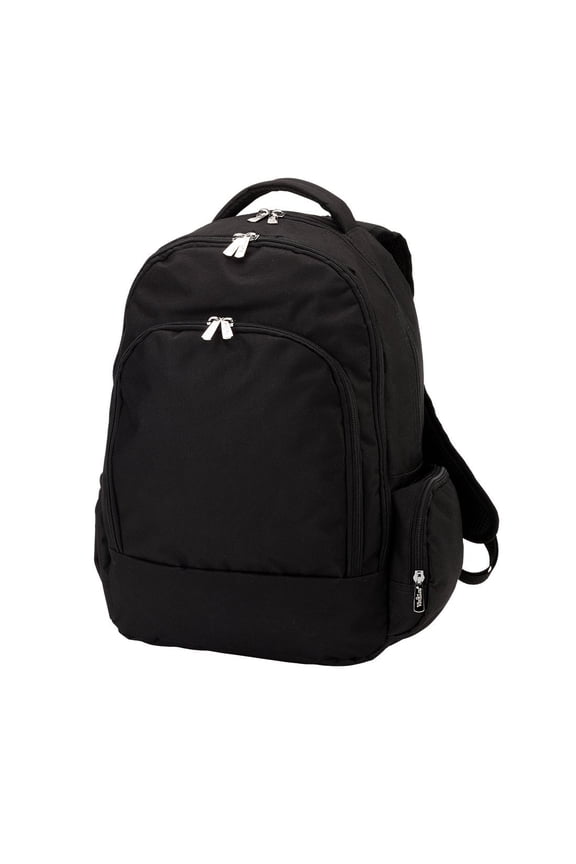 Blank - Solid Black Reinforced Design Water Resistant Backpack