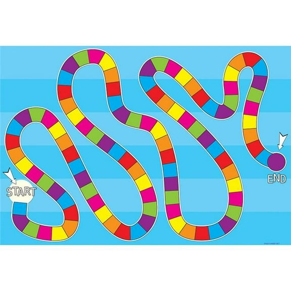 Blank Spaces Colorful Game Board Smart 13 x 19 in. Poly Chart - 10 Each