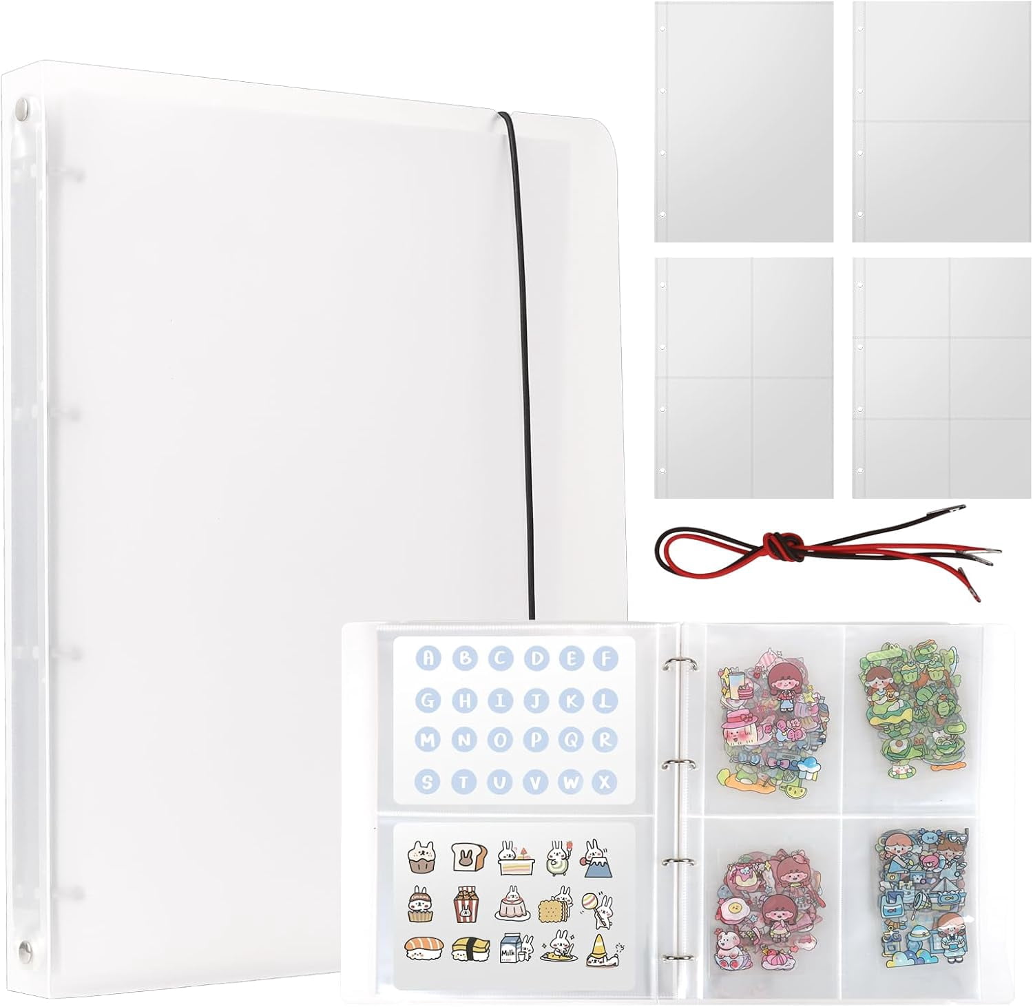 Blank Sticker Book Collecting Album A4 Reusable Sticker Collecting 9.65 ...