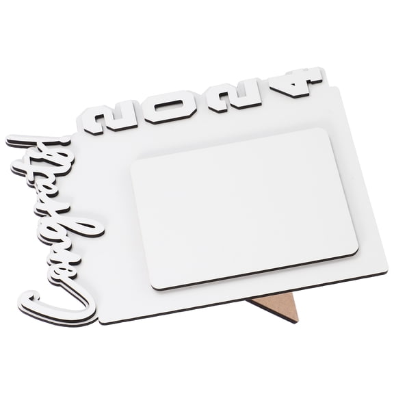 Hytrove 1Pcs White Wooden Rectangular Sublimation Frame for Graduation Party Picture Display Heat Transfer Technology