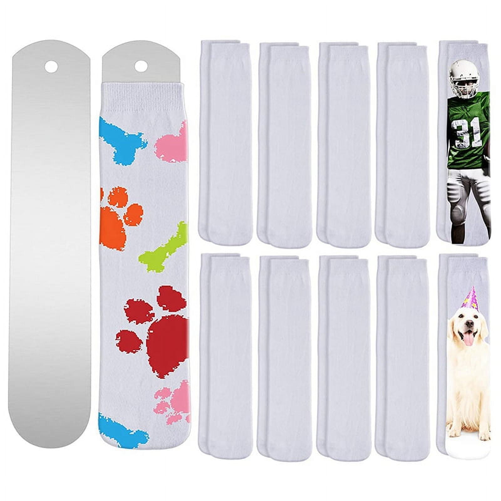 Blank Sublimation Sock Printable Athletic Sock with Dye Sublimation ...