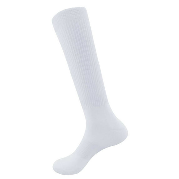 BambooMN Blank Sublimation Socks SubReady Knee High Socks, White Blank, 20x40cm, 12 Pairs