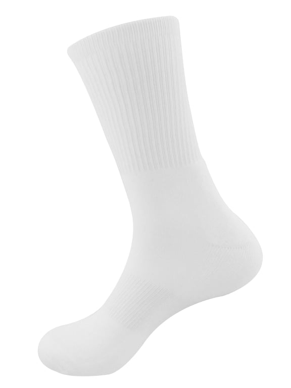 Blank Sublimation Socks SubReady Performance Crew Socks, White Blank, 20x20cm, 4 Pairs
