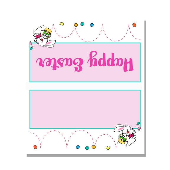 Blank Table Tents for Easter  3.54- Unfolded, 3.52- Folded, 25 Cards  7701