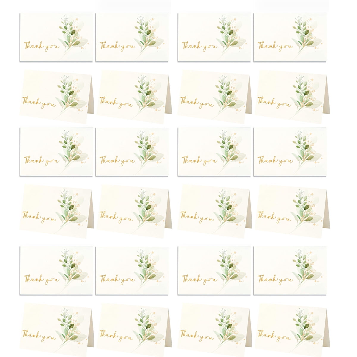 Blank Thank You Cards with Envelopes and Card Envelopes. 24 Thank You