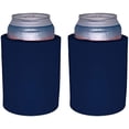 thumbnail image 1 of Blank Thick Foam Old School Can Cooler (2 Pack, Navy Blue), 1 of 8