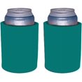 thumbnail image 1 of Blank Thick Foam Old School Can Cooler (2 Pack, Turquoise), 1 of 8