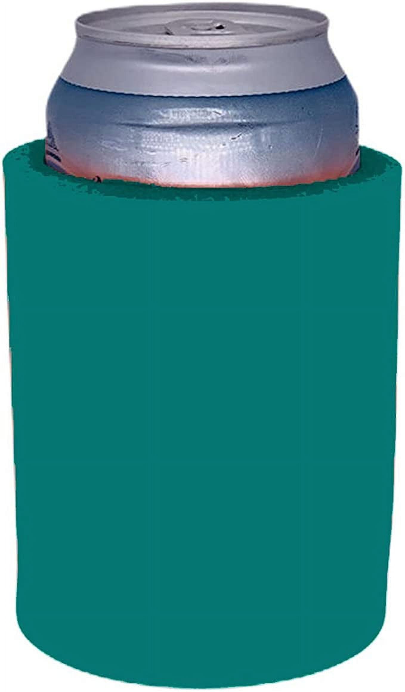 Blank Thick Foam Old School Can Cooler (Turquoise)