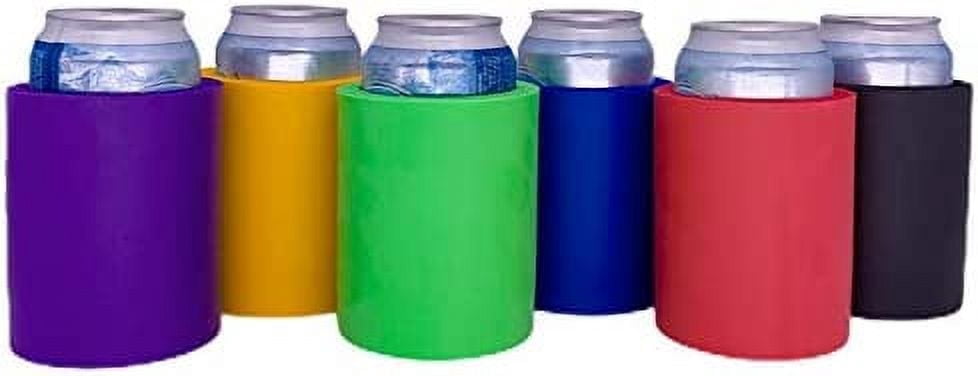 Blank Thick Foam Old School Can Cooler (Variety Color 6 Pack)